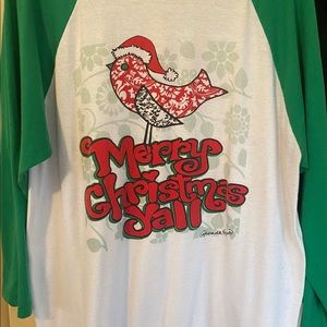3/4 sleeve raglan shirt.